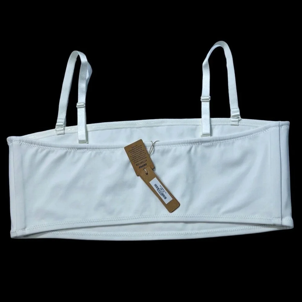 SKIMS Shaping Swim Bandeau +‎ Dipped Bikini Bottom Set Marble 2X